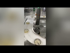 Linea di imballaggio per il riempimento del contenitore in foglio di alluminio, per il sigillamento, per la pesatura e l'etichettatura