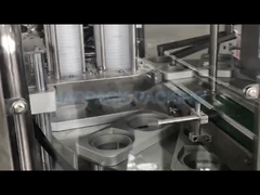 Coppa rotante a doppia testa di riempimento di sigillatore di coppa di plastica di salsa di ketchup Coppa di riempimento di sigillamento