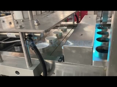 Macchina lineare per riempire e sigillare tazze di yogurt per bambini