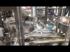 Rotary Ice Cream Cup Filling Sealing Machine Cucchiaio alimentare con tappo