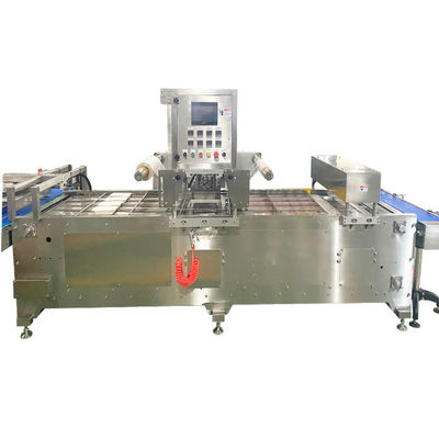 comprare 2.2kw MAP Tray Sealer Machine Rice Tray Sealing System con sistema di controllo PLC online manufacture