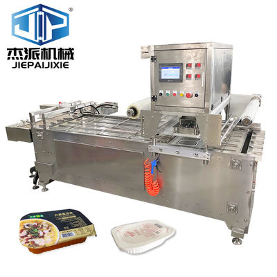 comprare PP / Aluminum Foil Tray Packaging Automatic Sealing Machine Tecnologia avanzata per il centro di distribuzione alimentare online manufacture