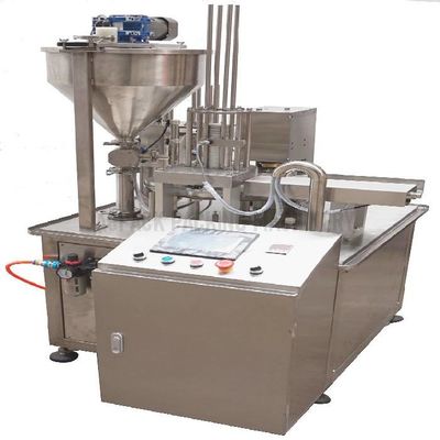 50-500 ml Rotary Cup Filling Sealing Machine (macchina di sigillamento per coppe rotative di riempimento di tazze)