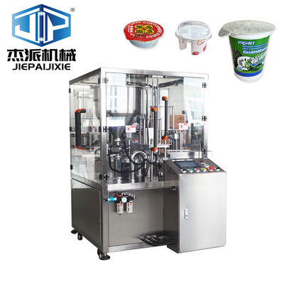 380V macchina automatica di riempimento e sigillamento di tazze di prodotti lattiero-caseari a marmellata