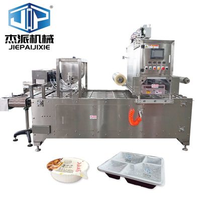 Sistema di controllo PLC Macchina di sigillamento automatico del vassoio argento per contenitori alimentari