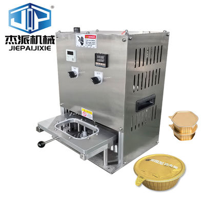 Macchina di sigillazione automatica del vassoio di foglio di alluminio per alimenti