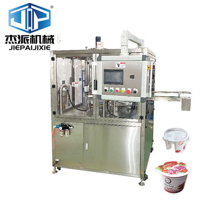 Macchina di riempimento e sigillamento per la produzione di grandi volumi di 2000 tazze/ora di gelato yogurt tazza d'acqua
